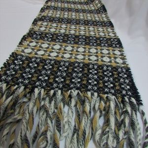 NEW Italy High Quality Scarf Lambs Wool + Knit 64"